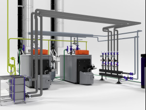 viessmannvitoplex 300-390 industrial boilers units Model 3D
