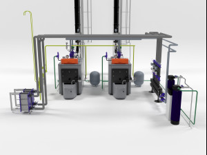 viessmannvitoplex 300-390 industrial boilers units Model 3D