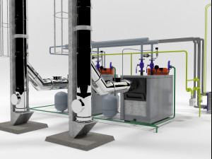 viessmannvitoplex 300-390 industrial boilers units Model 3D