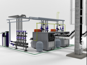 viessmannvitoplex 300-390 industrial boilers units Model 3D