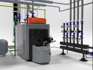 viessmannvitoplex 300-390 industrial boilers units Model 3D