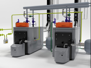 viessmannvitoplex 300-390 industrial boilers units Model 3D