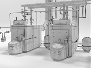 viessmannvitoplex 300-390 industrial boilers units Model 3D