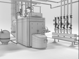 viessmannvitoplex 300-390 industrial boilers units Model 3D
