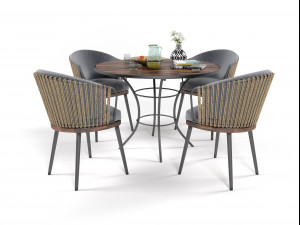 outdoor furniture set 1909 Modello 3D