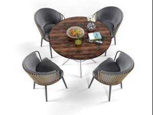 outdoor furniture set 1909 Modelo 3D