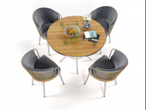 outdoor furniture set 1909 Modelo 3D