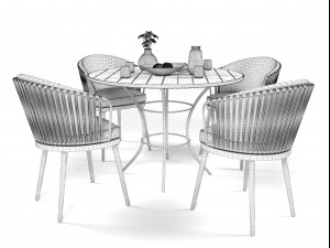 outdoor furniture set 1909 Modelo 3D
