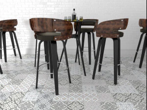 set di sgabelli da bar 1010 Modello 3D