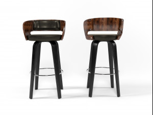 bar stool set 1010 Modelo 3D