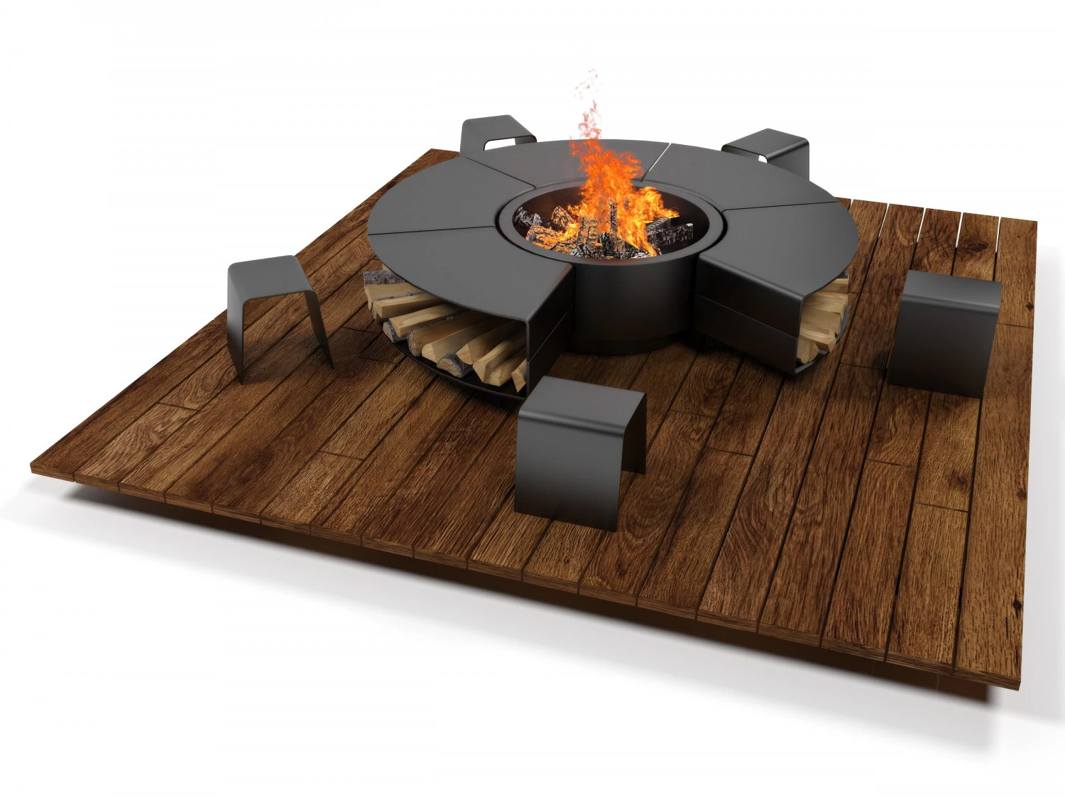 outdoor fireplace 2012 3D Model .c4d .max .obj .3ds .fbx .stl .blend 