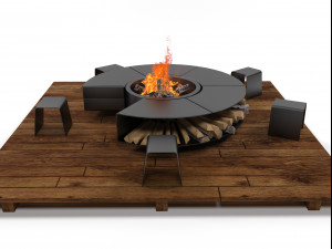 outdoor fireplace 2012 3D 模型