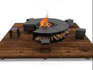 outdoor fireplace 2012 3D Model
