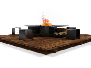 outdoor fireplace 2012 3D 模型