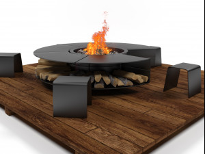 outdoor fireplace 2012 3D 模型