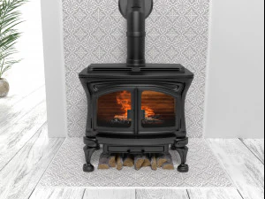 granada wood stove 3D Model
