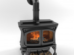 granada wood stove Modelo 3D