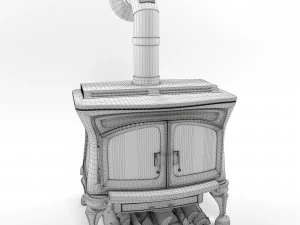granada wood stove 3D Model