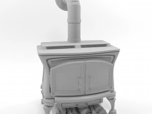 granada wood stove 3D Model