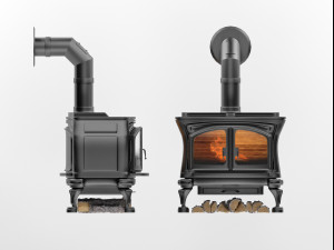 granada wood stove Modelo 3D