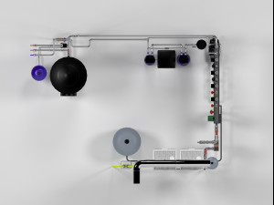 bosch condens 5000 zbr98-2 heating instalation Model 3D