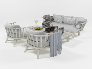 outdoor furniture set 1004 3Dモデル