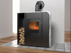 aruba wood stove 3D 模型