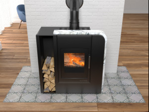 aruba wood stove 3D Модель