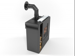aruba wood stove 3D Модель