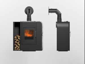 aruba wood stove 3D Модель