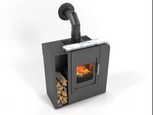 aruba wood stove 3D Модель