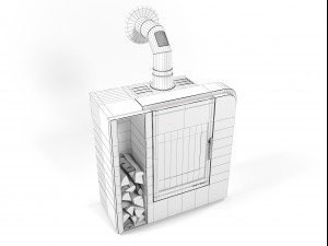 aruba wood stove 3D Модель