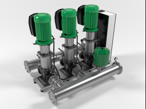 wilo siboost smart helix ve pump station 3D मॉडल