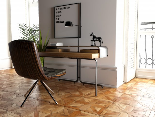 home office 1210 3D Model .c4d .max .obj .3ds .fbx .stl .blend 