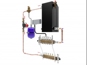 radiant floor heating unit 3D Model