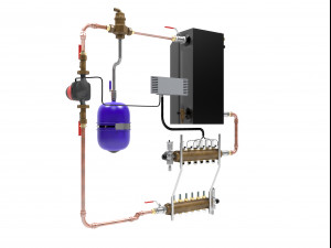radiant floor heating unit 3D Model
