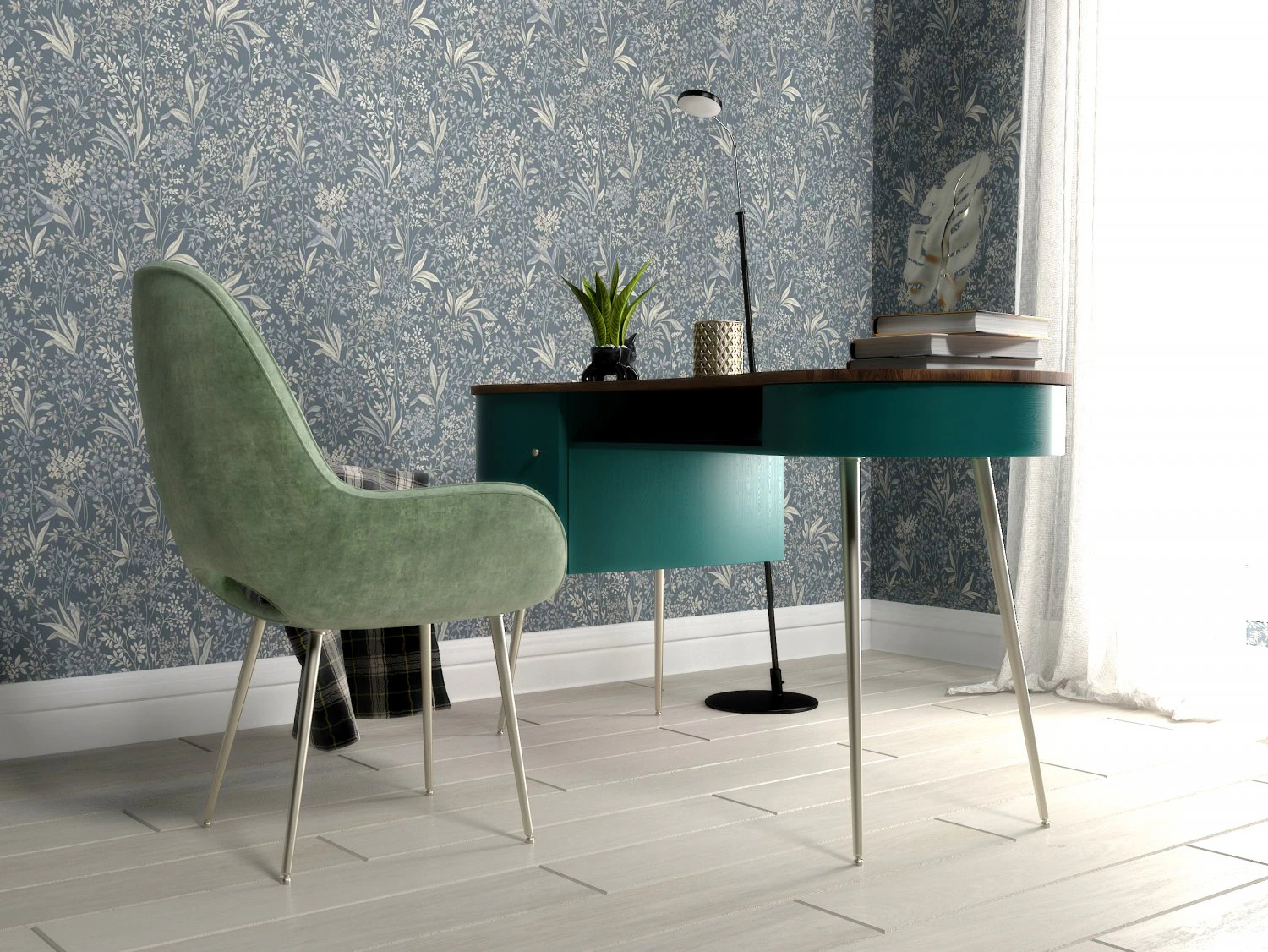 home office 1311 3D Model .c4d .max .obj .3ds .fbx .stl .blend