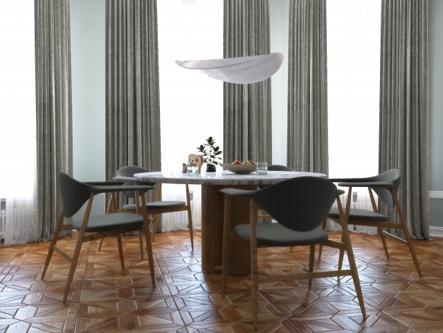 dining furniture set 0912 Modèle 3D .c4d .max .obj .3ds .fbx .stl .blend 