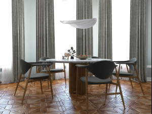 dining furniture set 0912 3D Model