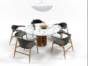 dining furniture set 0912 3D Model