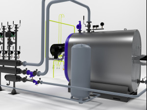 buderus sb745 condensing boiler 3D Модель
