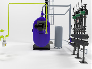 buderus sb745 condensing boiler 3D Модель