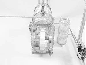 buderus sb745 condensing boiler 3D Model