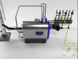 buderus sb745 condensing boiler 3D Модель