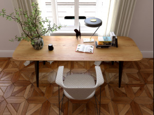 home office 1801 3D Model
