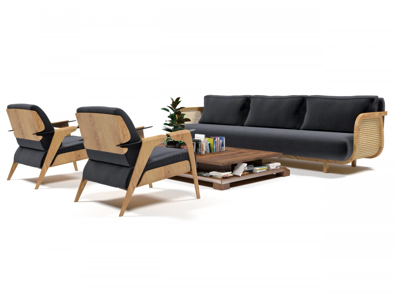 Furniture set 1102 3D Model .c4d .max .obj .3ds .fbx .stl .blend