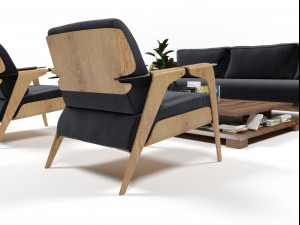 Furniture set 1102 3D Модель