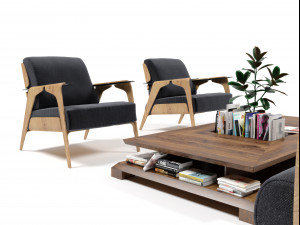 Furniture set 1102 3D Модель