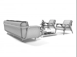 Furniture set 1102 3D Model