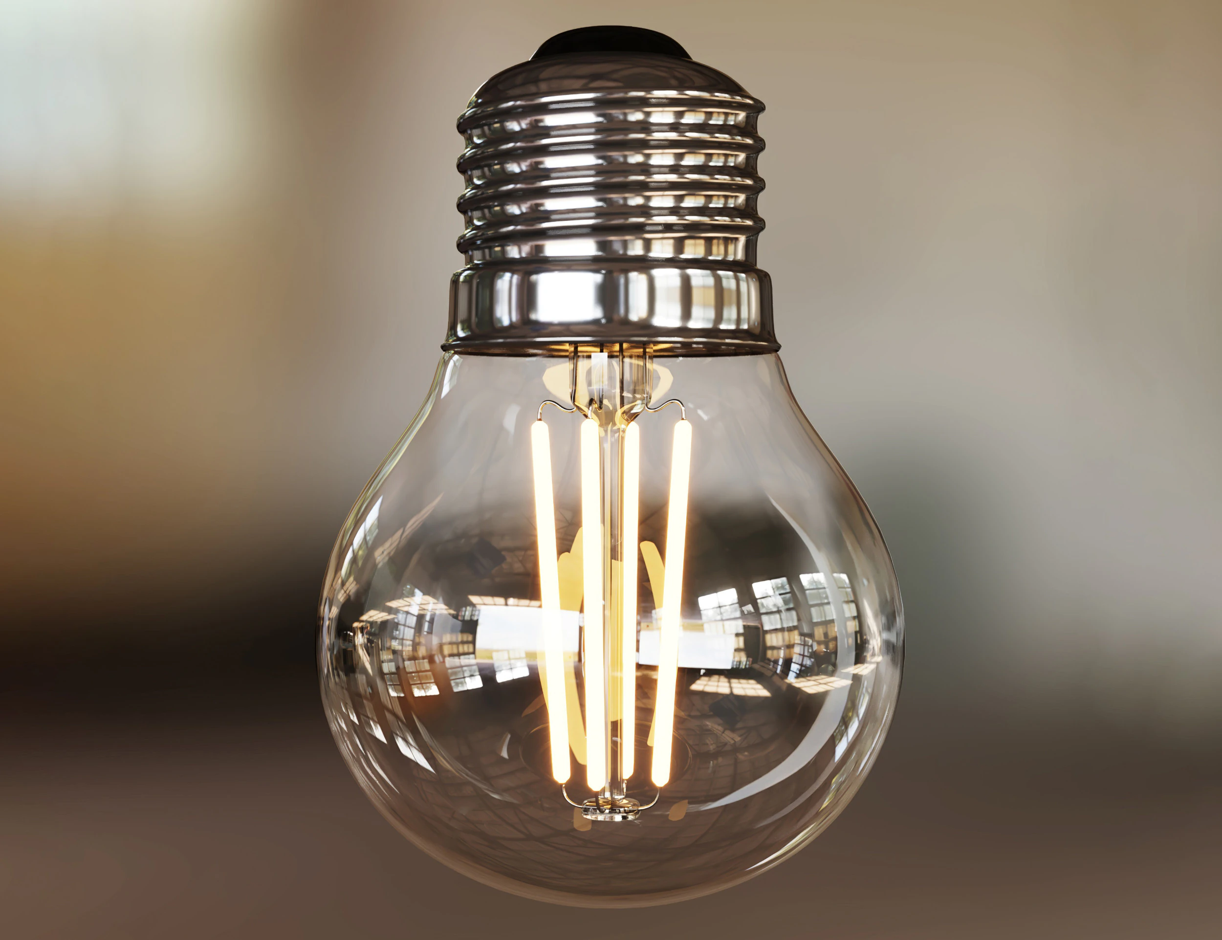 Led bulb lamp E27 3D Model .c4d .max .obj .3ds .fbx .stl .blend 